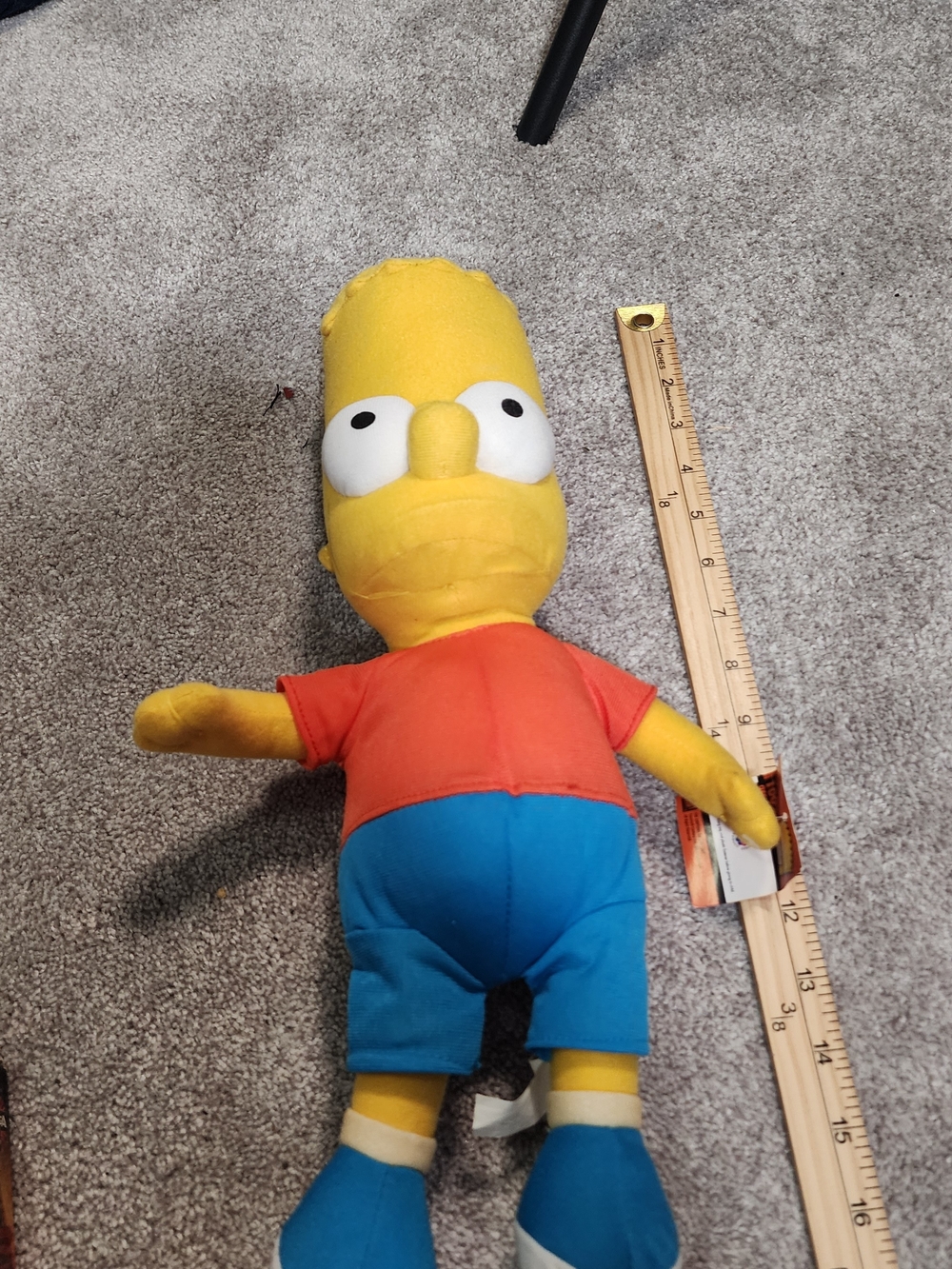 Vintage 2005 Bart Simpson Plush with Original Hangtag  The Simpsons 20th 16inch